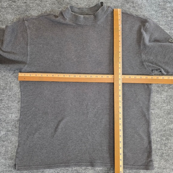 Nike Tiger Woods Golf Sweater Men XL Mock Neck Long Sleeve Gray Textured Casual - Picture 5 of 9